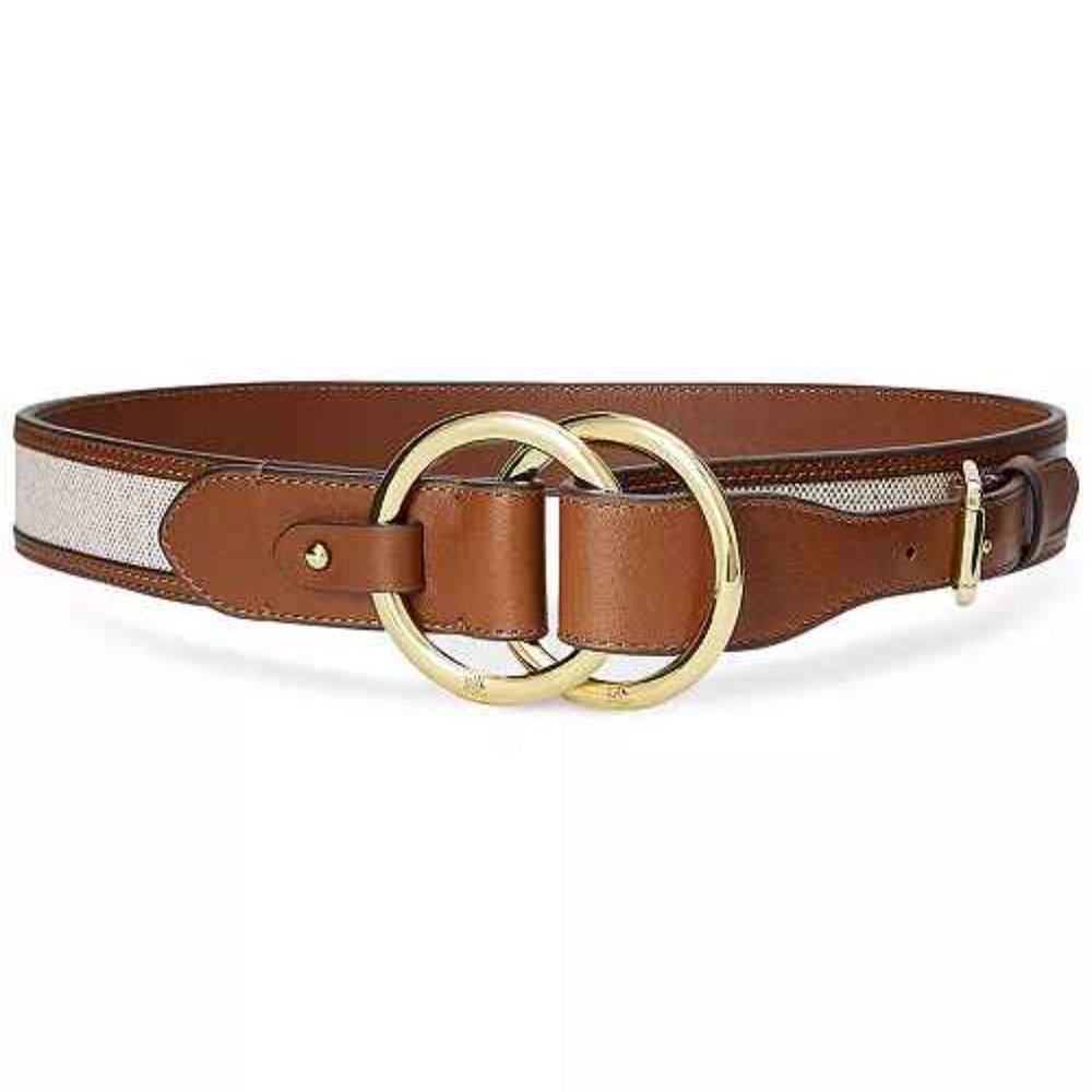 Canvas & Leather Bend-Back Belt